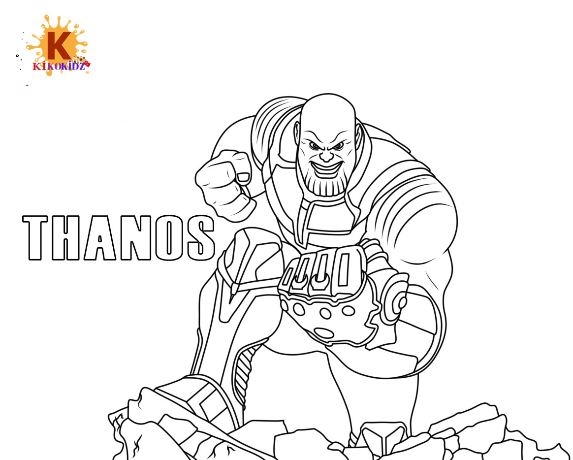Thanos Boyama Sayfaları! Eşsiz Thanos ve Kötü Adam Çizimleri