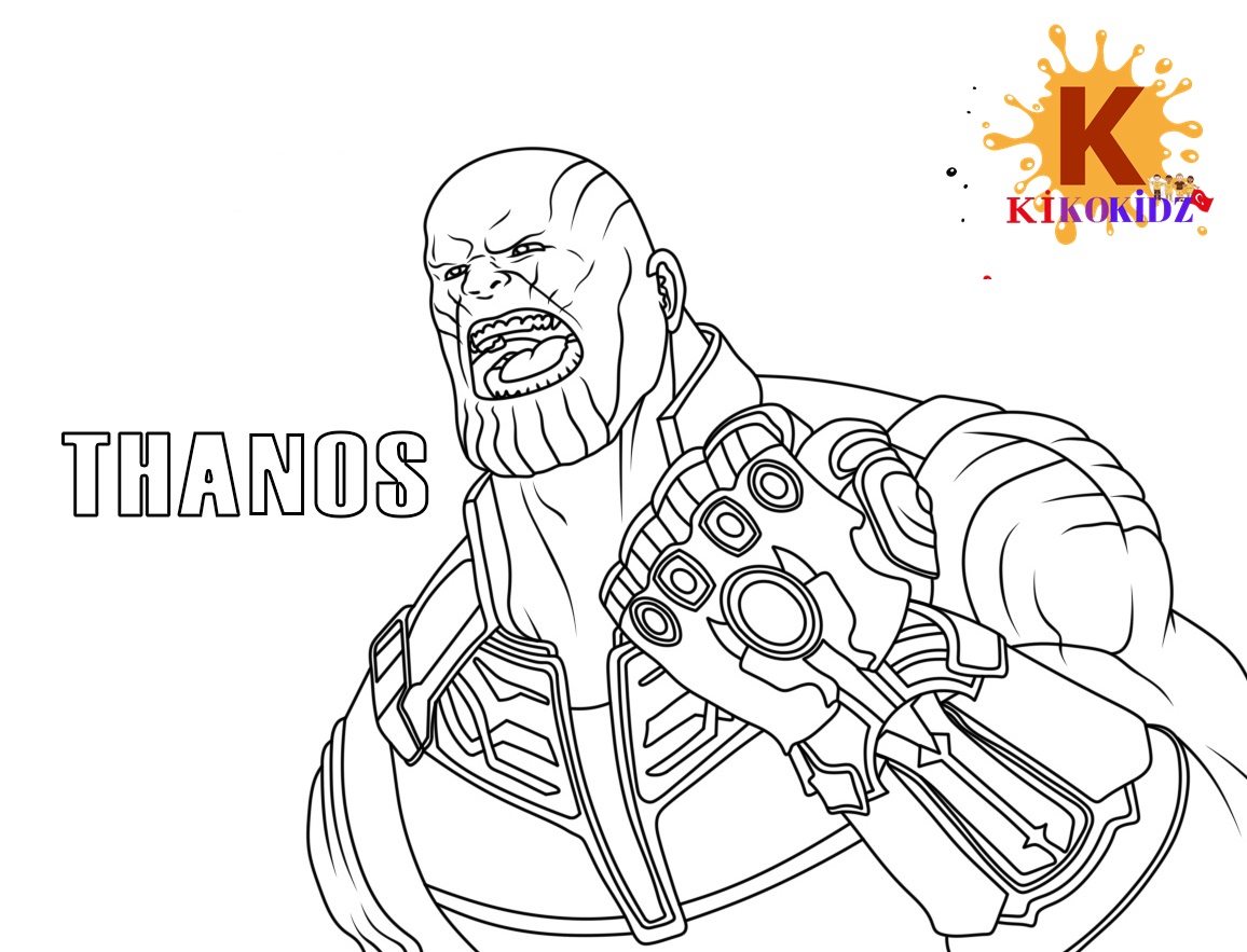Marvel Thanos Boyama Sayfası
