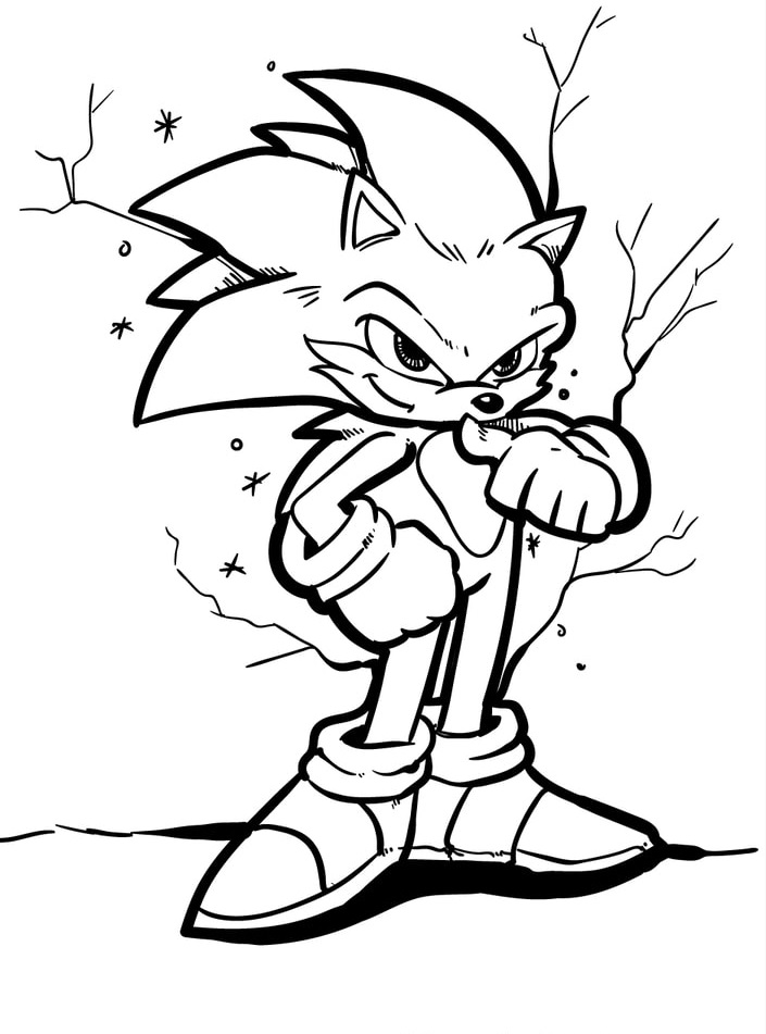 Sonic The Hedgehog Boyama Sayfaları